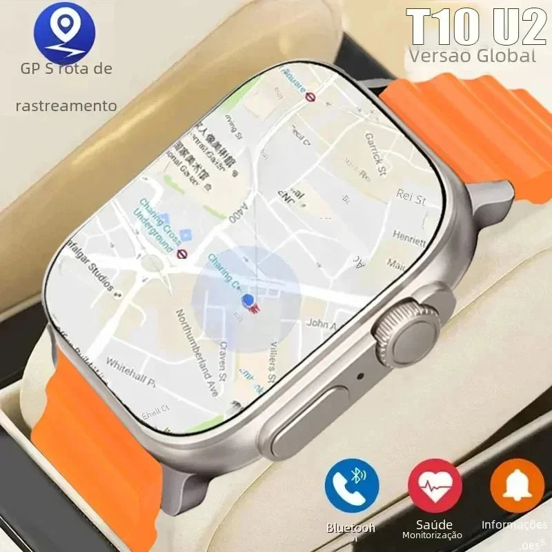 NOVO  Watch T10 U2 Smart Watch 49mm  GPS Track Bluetooth Call BT.